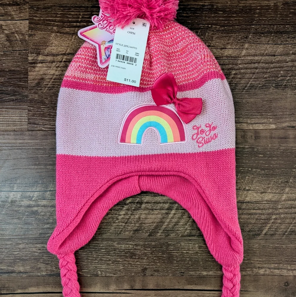 NWT Nickelodeon JoJo Siwa Pink Beanie Hat